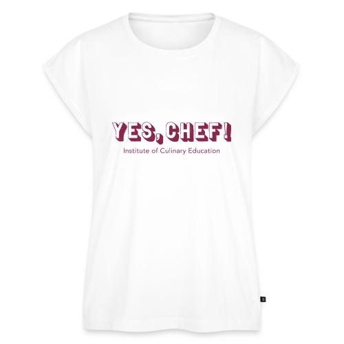 Yes, Chef! - Women's Premium Roll Up Sleeve T-Shirt
