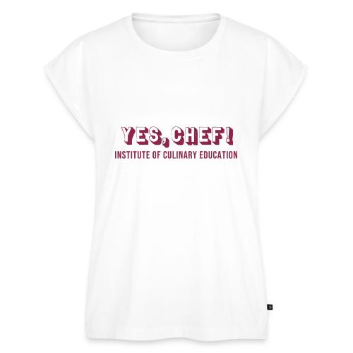 Yes, Chef! - Women's Premium Roll Up Sleeve T-Shirt