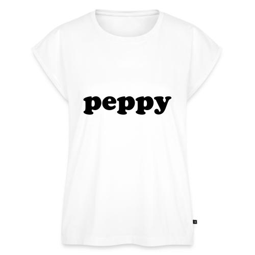 PEPPY - Women's Premium Roll Up Sleeve T-Shirt