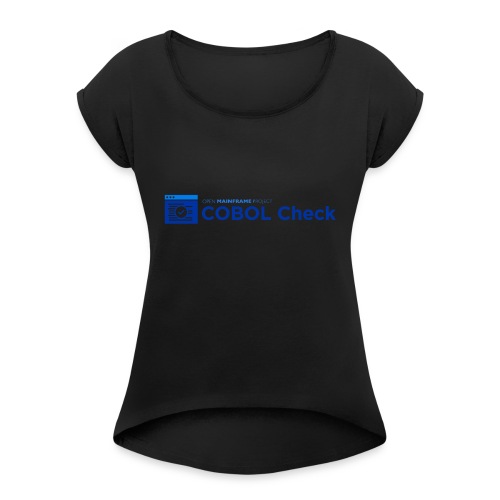 COBOL Check - Women's Roll Cuff T-Shirt