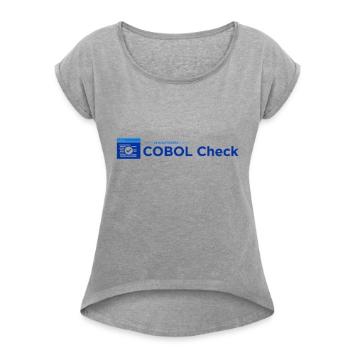 COBOL Check - Women's Roll Cuff T-Shirt