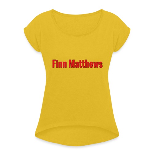 FM Logo - Women's Roll Cuff T-Shirt