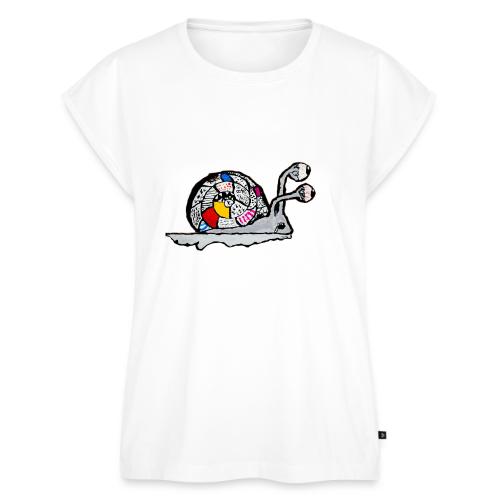 Magical Snail - Women's Premium Roll Up Sleeve T-Shirt