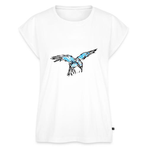 Electro Raven - Women's Premium Roll Up Sleeve T-Shirt