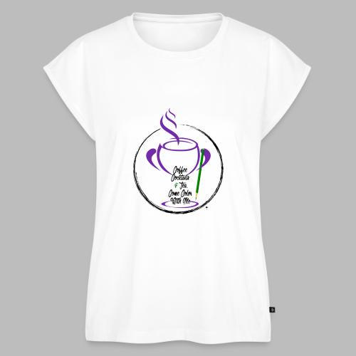 CCTCCWM Black Text - Women's Premium Roll Up Sleeve T-Shirt