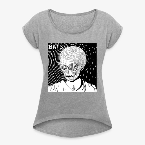 BATS TRUTHLESS DESIGN BY HAMZART - Women's Roll Cuff T-Shirt