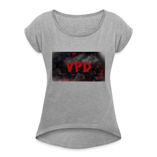 VPD Smoke - Women's Roll Cuff T-Shirt