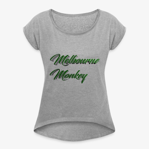 Melbourne Monkey 3 - Women's Roll Cuff T-Shirt