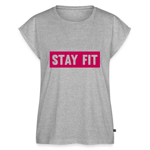 Stay Fit - Women's Premium Roll Up Sleeve T-Shirt