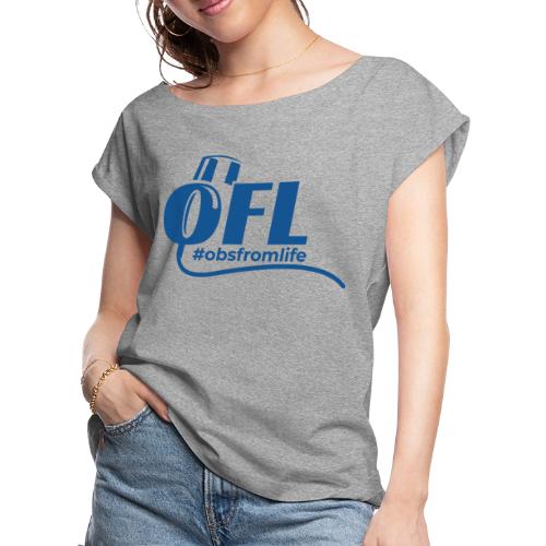 Observations from Life Alternate Logo - Women's Roll Cuff T-Shirt