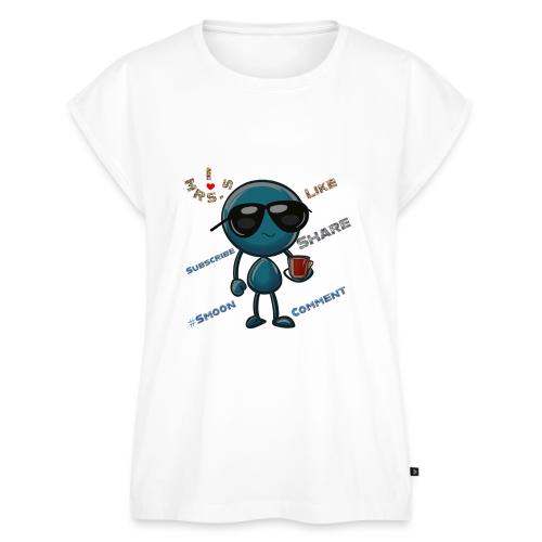 Smoon City 2_I heart Mrs S - Women's Premium Roll Up Sleeve T-Shirt