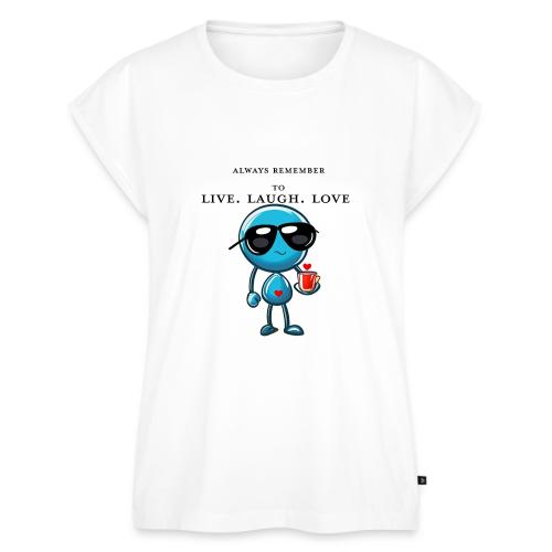 Remember to live laugh love - Women's Premium Roll Up Sleeve T-Shirt