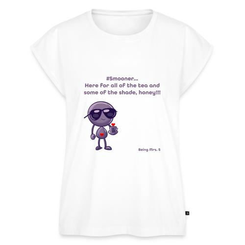 Smoon City_12_Here for the tea - Women's Premium Roll Up Sleeve T-Shirt