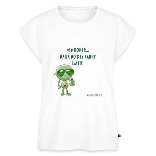Smoon City | Naija No dey Carry Last | I love Mrs. - Women's Premium Roll Up Sleeve T-Shirt