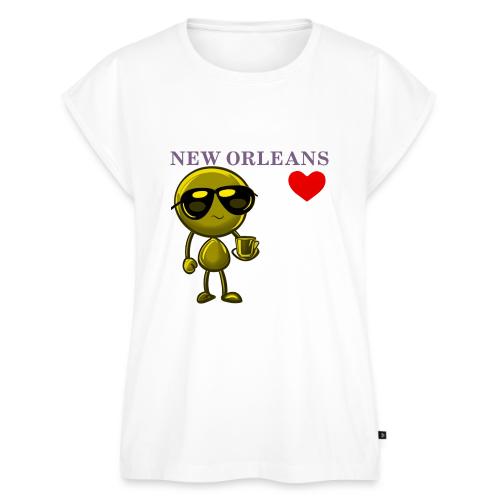 Smoon City_New Orleans - Women's Premium Roll Up Sleeve T-Shirt
