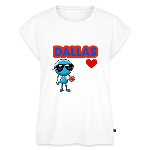 Smoon City_Dallas - Women's Premium Roll Up Sleeve T-Shirt