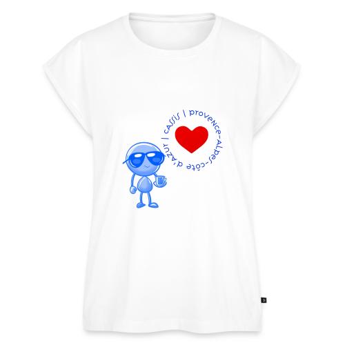 Smoon City_Cassis Provence Alpes Côte d Azur - Women's Premium Roll Up Sleeve T-Shirt