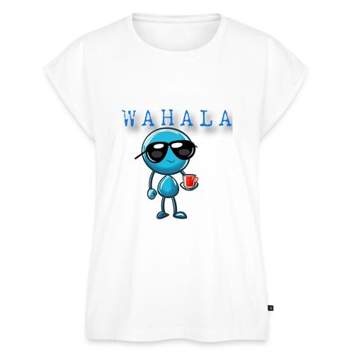 Smoon City_Wahala - Women's Premium Roll Up Sleeve T-Shirt