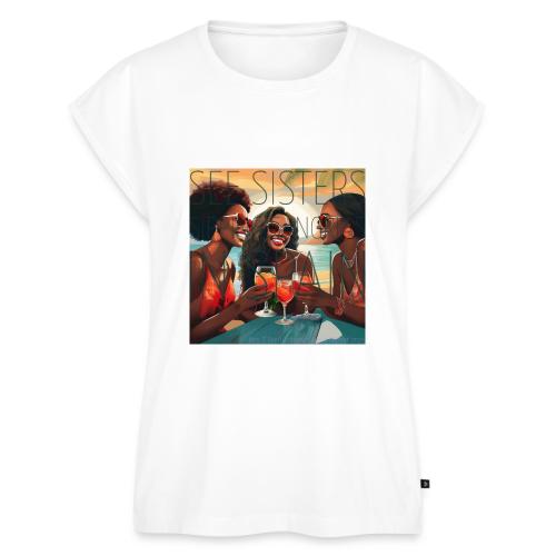 Mrs. S' GGG Retreat_Sisters Sipping Sangrias - Women's Premium Roll Up Sleeve T-Shirt