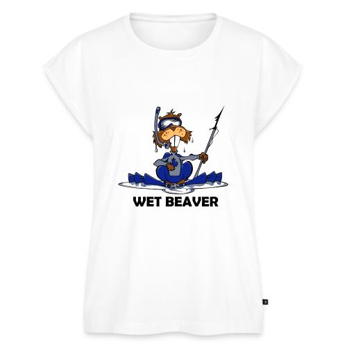 Wet Beaver - Women's Premium Roll Up Sleeve T-Shirt