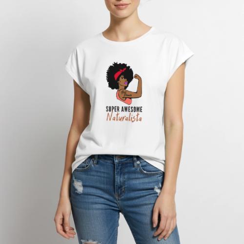 Super Awesome Naturalista Tees & Merch - Women's Premium Roll Up Sleeve T-Shirt