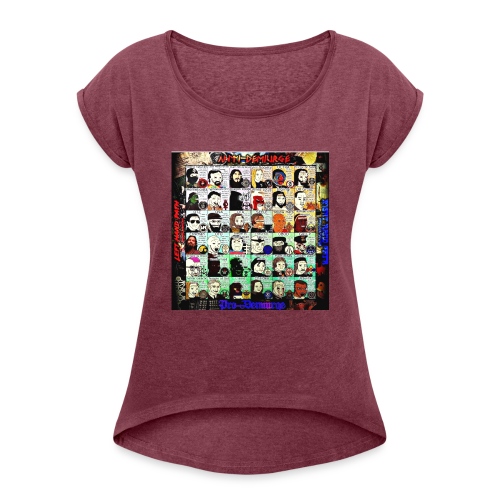 Demiurge Meme Grid - Women's Roll Cuff T-Shirt