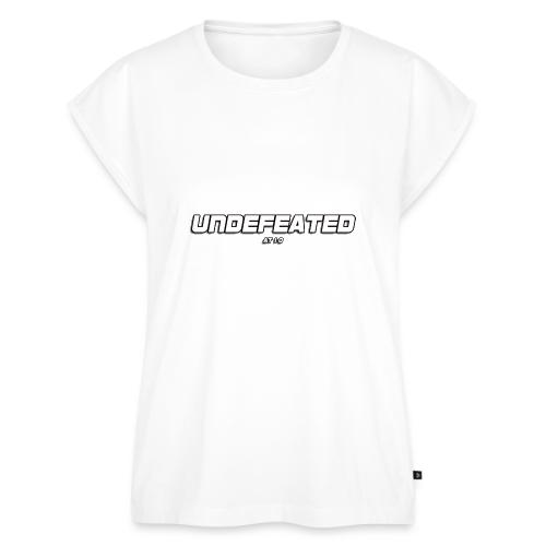 UNDEFEATED (at 1-0) - Women's Premium Roll Up Sleeve T-Shirt