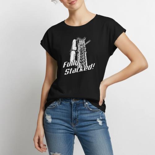 Fully Stacked - Women's Premium Roll Up Sleeve T-Shirt