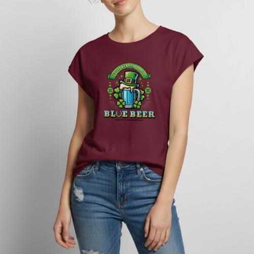 Blue Beer - Women's Premium Roll Up Sleeve T-Shirt