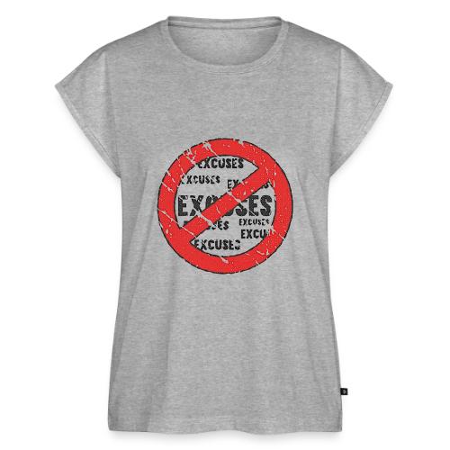 No Excuses | Vintage Style - Women's Premium Roll Up Sleeve T-Shirt