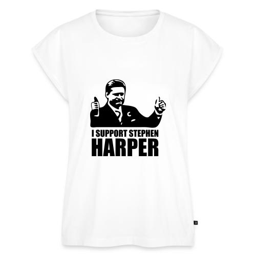 I Support Stephen Harper - Women's Premium Roll Up Sleeve T-Shirt