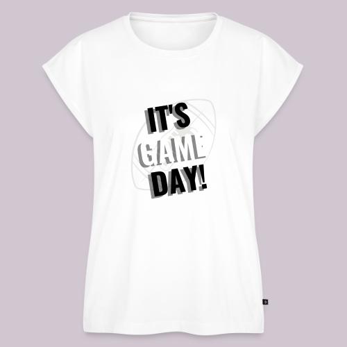 It's Game Day Football - Women's Premium Roll Up Sleeve T-Shirt