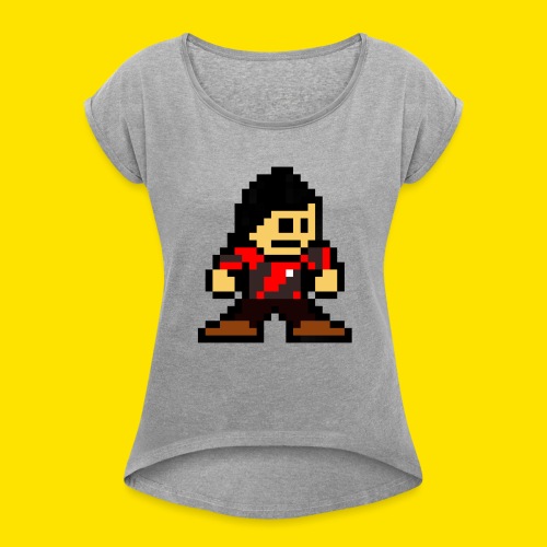 Kuna Mega Man Logo Unisex Tie-Die - Women's Roll Cuff T-Shirt
