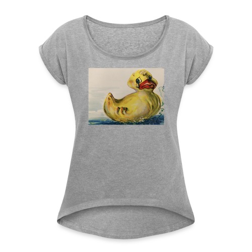 duck tears - Women's Roll Cuff T-Shirt