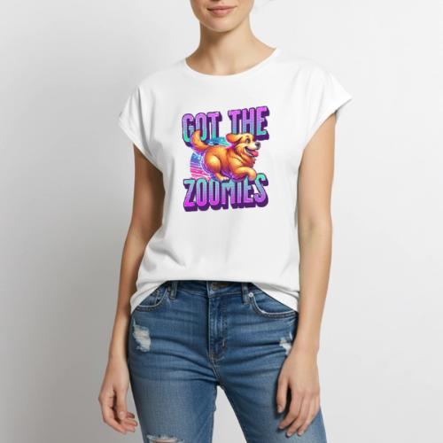 Got the Zoomies - Women's Premium Roll Up Sleeve T-Shirt