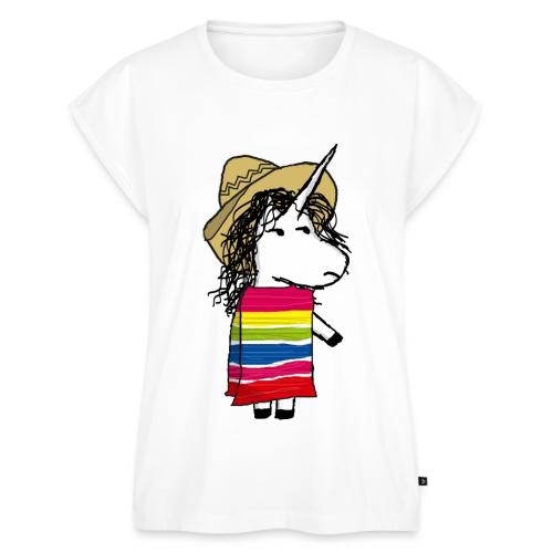 Mexican Unicorn - Women's Premium Roll Up Sleeve T-Shirt