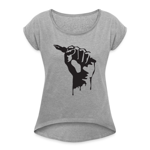 Ink Hand - Women's Roll Cuff T-Shirt