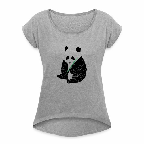 Panda - Women's Roll Cuff T-Shirt