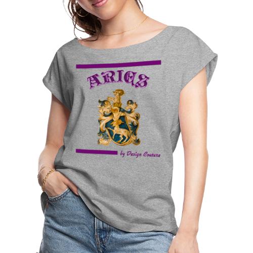 ARIES PURPLE - Women's Roll Cuff T-Shirt