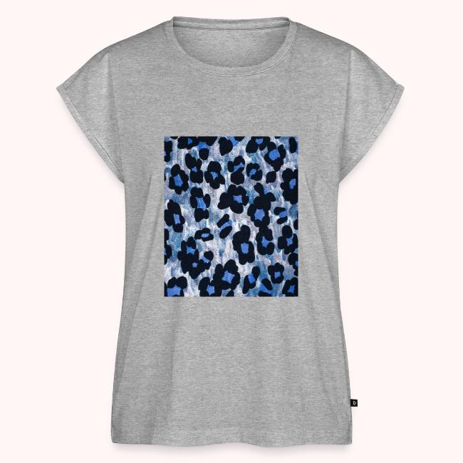 blue ank black leopard pattern