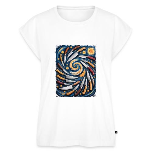 Starry Knife - Women's Premium Roll Up Sleeve T-Shirt