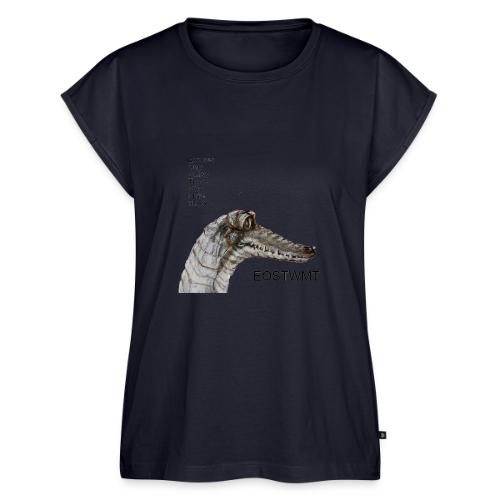 EOSTWMT CROCODILE - Women's Premium Roll Up Sleeve T-Shirt