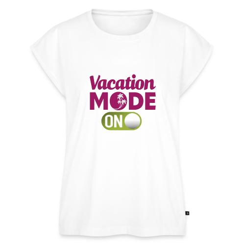 Vacation Mode On - purple and green - Women's Premium Roll Up Sleeve T-Shirt
