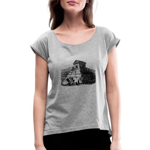 The Tomb of Cyrus the Great - Women's Roll Cuff T-Shirt
