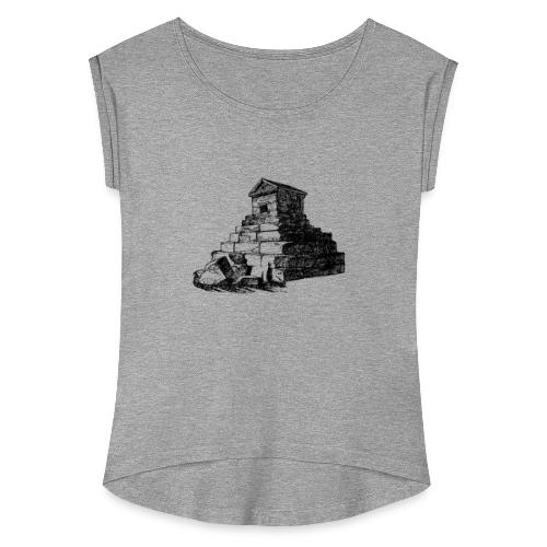 The Tomb of Cyrus the Great 2 - Women's Roll Cuff T-Shirt