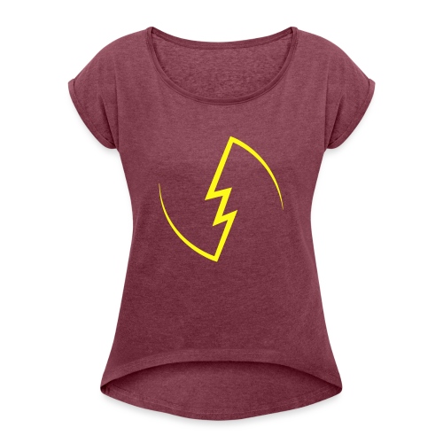 Electric Spark - Women's Roll Cuff T-Shirt