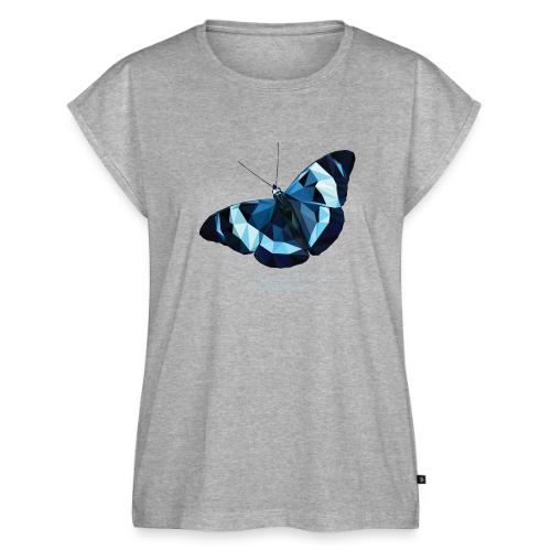 polygon butterfly EBN - Women's Premium Roll Up Sleeve T-Shirt