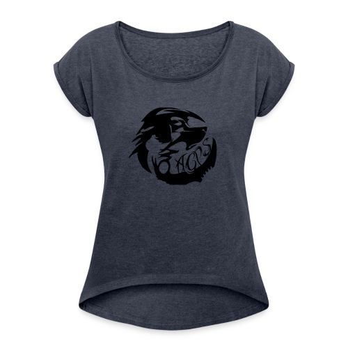 wolf - Women's Roll Cuff T-Shirt