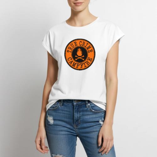 True Crime Campfire - Women's Premium Roll Up Sleeve T-Shirt