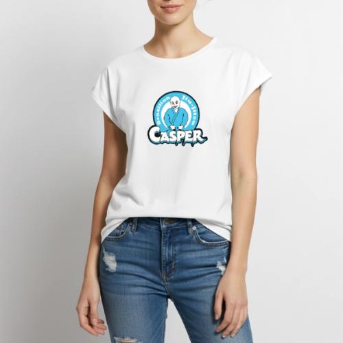 Casper Brazilian Jiu Jitsu - Women's Premium Roll Up Sleeve T-Shirt